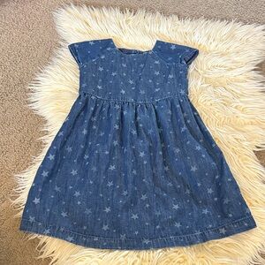 Gap girls star print denim dress